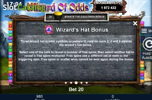 Скрин8. Wizard of Odds слот