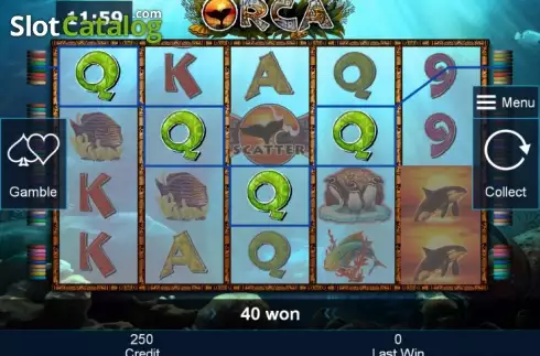 Скрин3. Orca (Greentube) слот