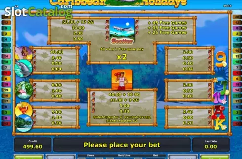 Скрин8. Caribbean Holidays слот