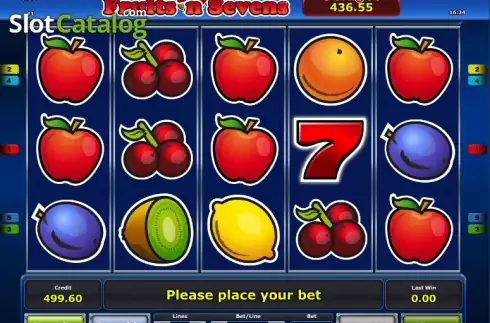 Скрин2. Fruits´n Sevens слот
