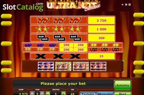 Скрин5. Ultra Hot deluxe слот