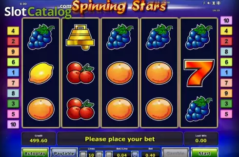 Скрин2. Spinning Stars слот