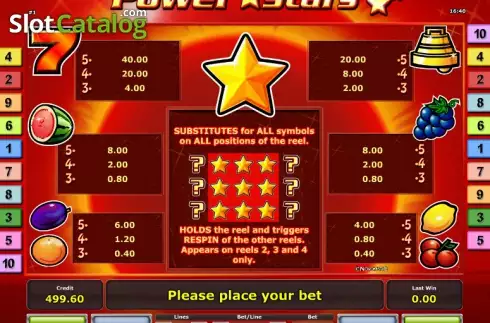 Скрин5. Power Stars слот