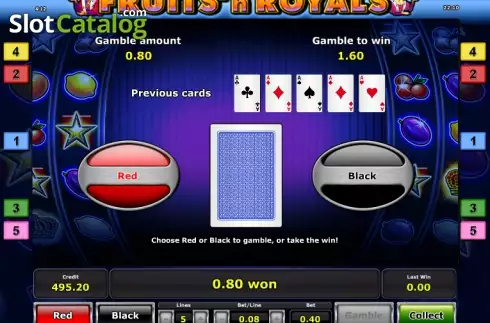 Скрин4. Fruits´n Royals слот