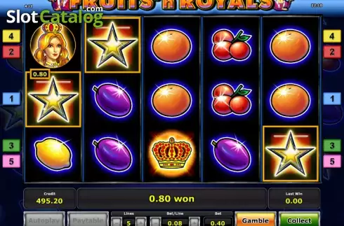 Скрин5. Fruits´n Royals слот