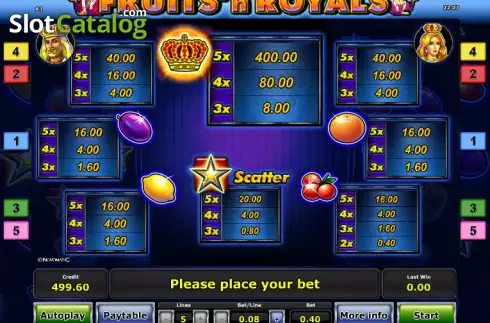Скрин6. Fruits´n Royals слот