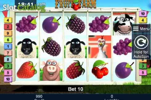 Скрин2. Fruit Farm (Green Tube) слот