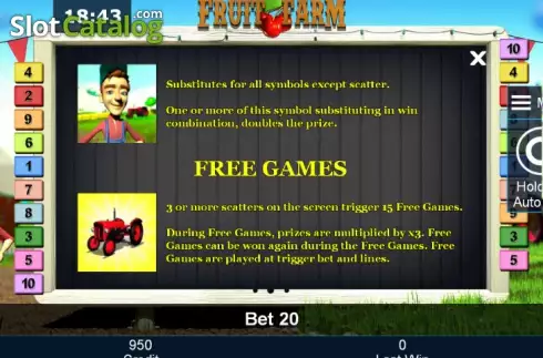 Скрин7. Fruit Farm (Green Tube) слот