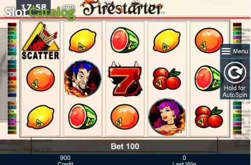 Скрин2. Firestarter слот