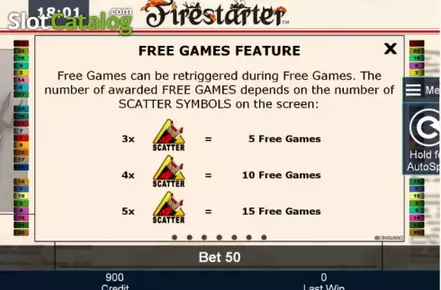 Скрин8. Firestarter слот