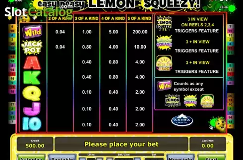 Скрин5. Easy peasy Lemon squeezy слот