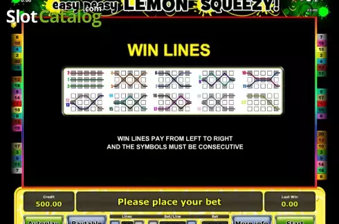 Скрин6. Easy peasy Lemon squeezy слот