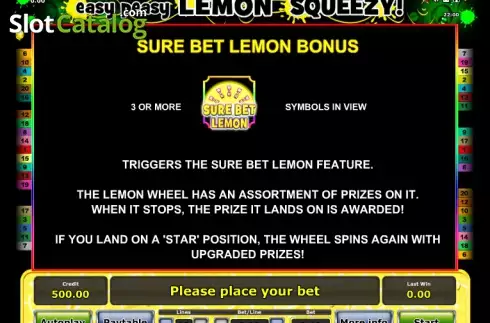Скрин9. Easy peasy Lemon squeezy слот