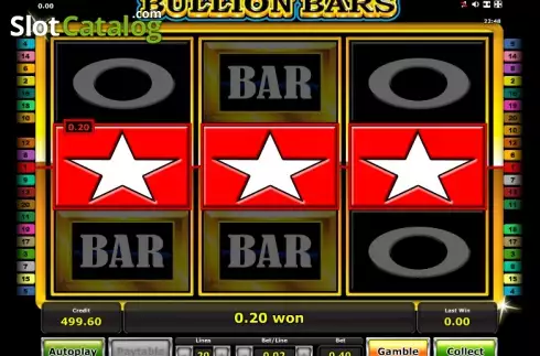 Скрин3. Bullion Bars (Greentube) слот