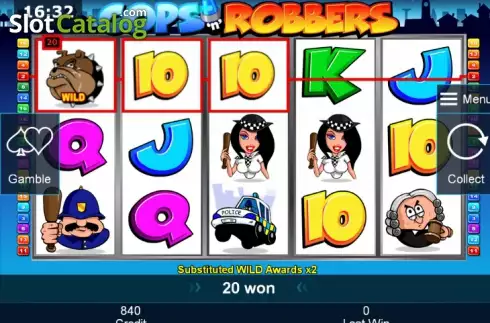 Скрин4. Cops'n' Robbers  (Green Tube) слот