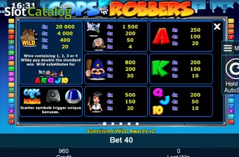 Скрин6. Cops'n' Robbers  (Green Tube) слот