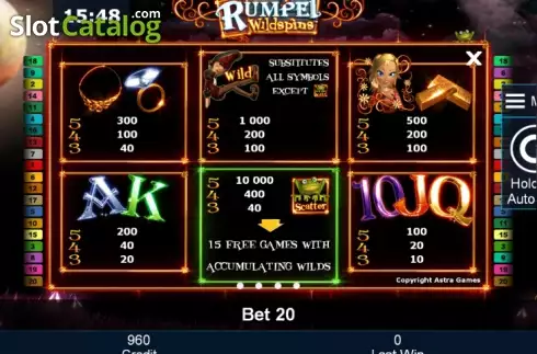 Скрин9. Rumpel Wildspins слот