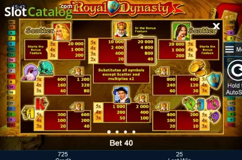 Скрин6. Royal Dynasty слот