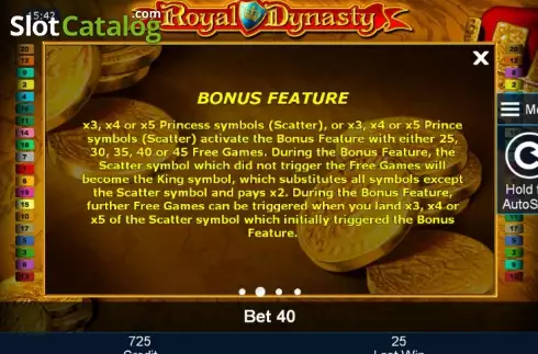 Скрин7. Royal Dynasty слот
