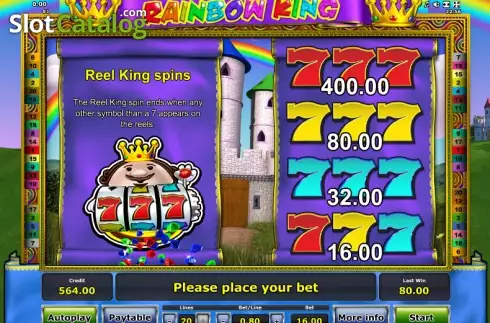 Скрин9. Rainbow King слот