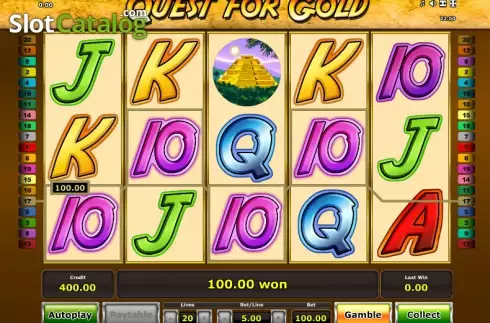Скрин3. Quest for Gold слот