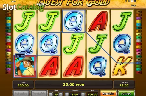 Скрин4. Quest for Gold слот