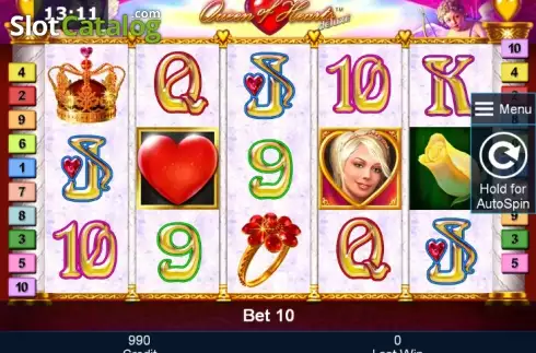 Скрин2. Queen of Hearts deluxe слот