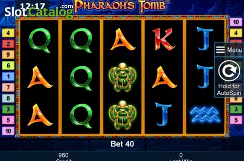 Скрин2. Pharaoh´s Tomb (Green Tube) слот