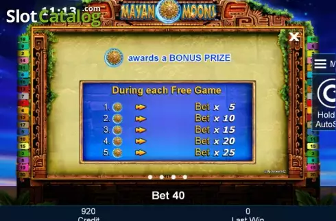 Скрин8. Mayan Moons слот