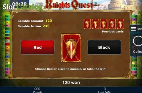 Скрин5. Knights Quest слот