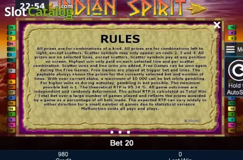 Скрин8. Indian Spirit слот