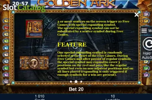 Скрин7. Golden Ark слот