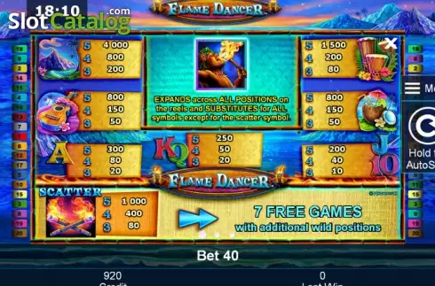 Скрин6. Flame Dancer слот