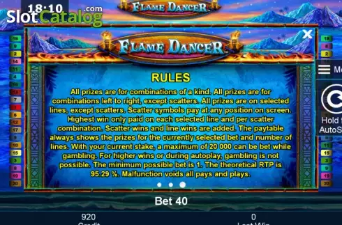 Скрин8. Flame Dancer слот