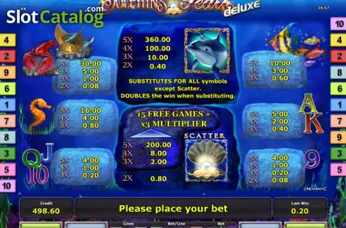Скрин6. Dolphin´s Pearl deluxe слот