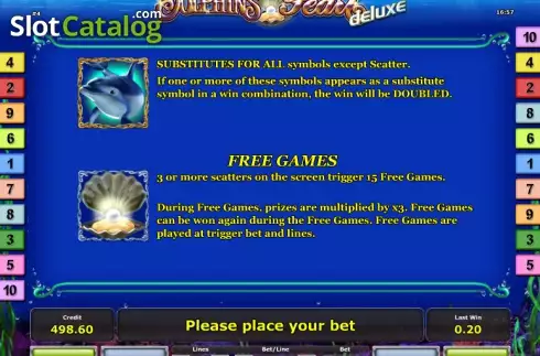 Скрин7. Dolphin´s Pearl deluxe слот