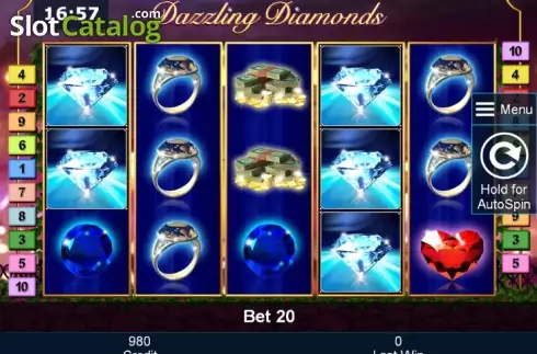 Скрин2. Dazzling Diamonds слот
