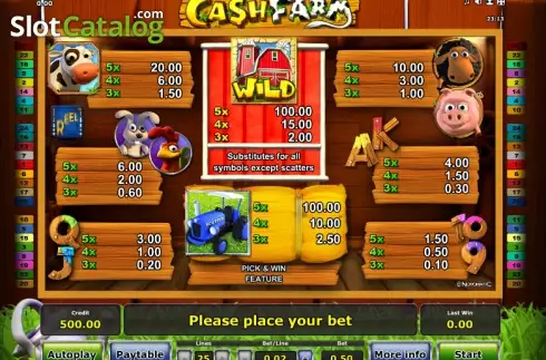 Скрин6. Cash Farm слот