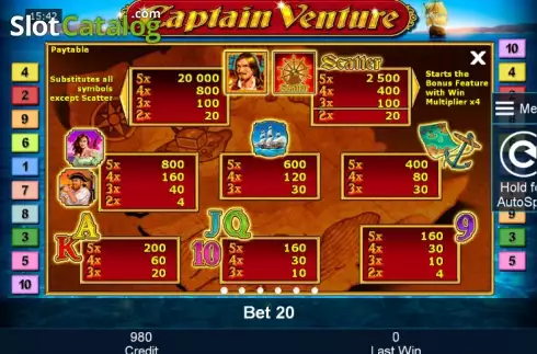 Скрин6. Captain Venture слот