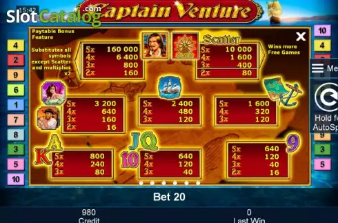 Скрин7. Captain Venture слот