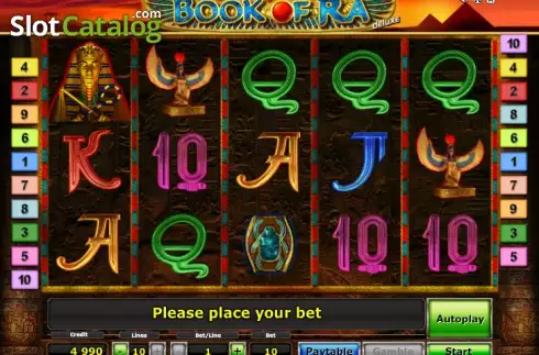 Скрин2. Book of Ra deluxe слот