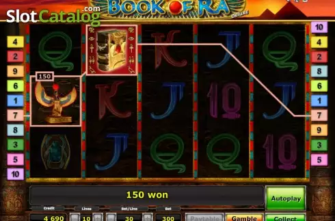 Скрин4. Book of Ra deluxe слот