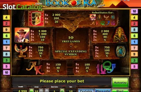 Скрин6. Book of Ra deluxe слот