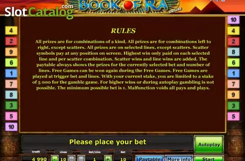 Скрин8. Book of Ra deluxe слот