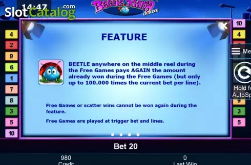 Скрин8. Beetle Mania deluxe слот
