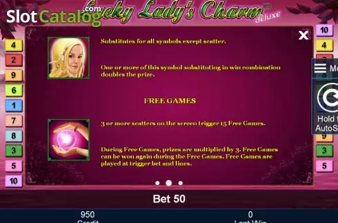 Скрин7. Lucky Lady's Charm deluxe слот