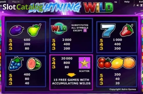 Скрин6. Lightning Wild слот