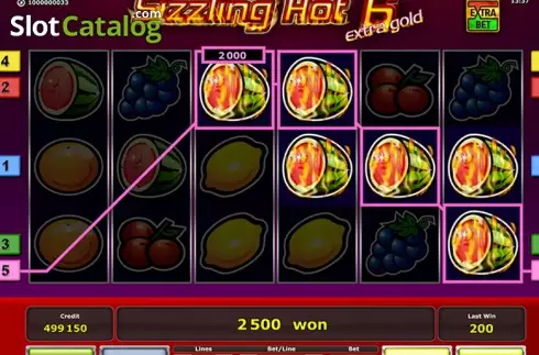 Скрин2. Sizzling Hot 6 extra gold слот