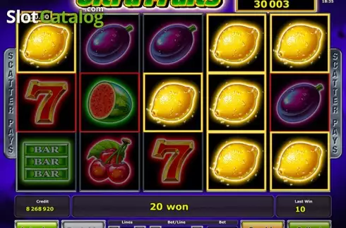 Скрин2. Ultra Fruits слот