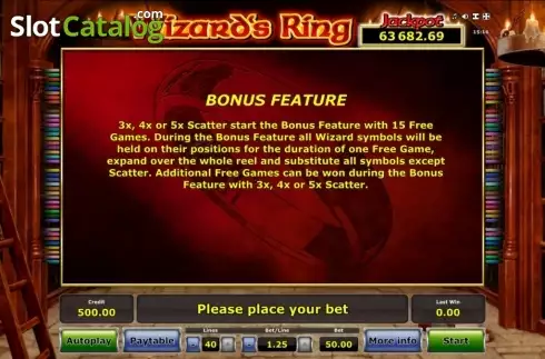 Скрин8. Wizard's Ring слот